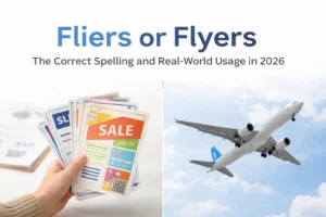 Fliers or Flyers