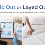 Laid Out or Layed Out