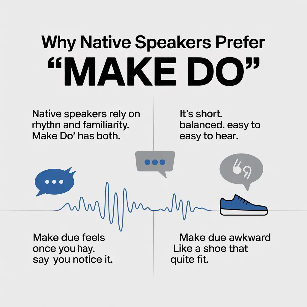 Native Speakers Prefer “Make Do"