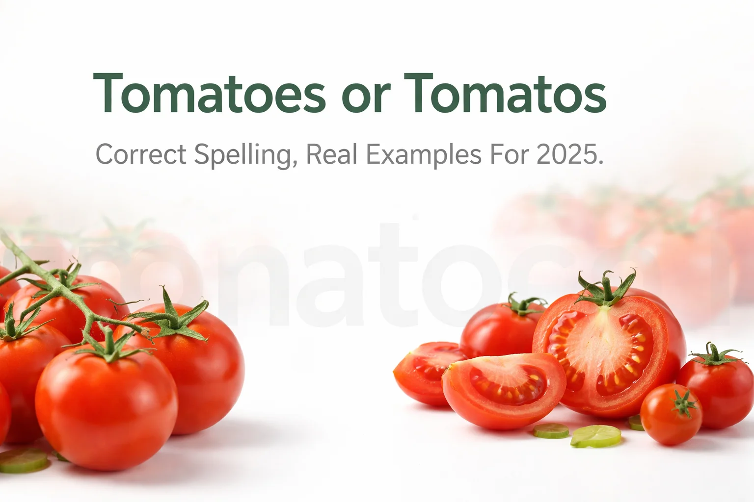 Tomatoes or Tomatos