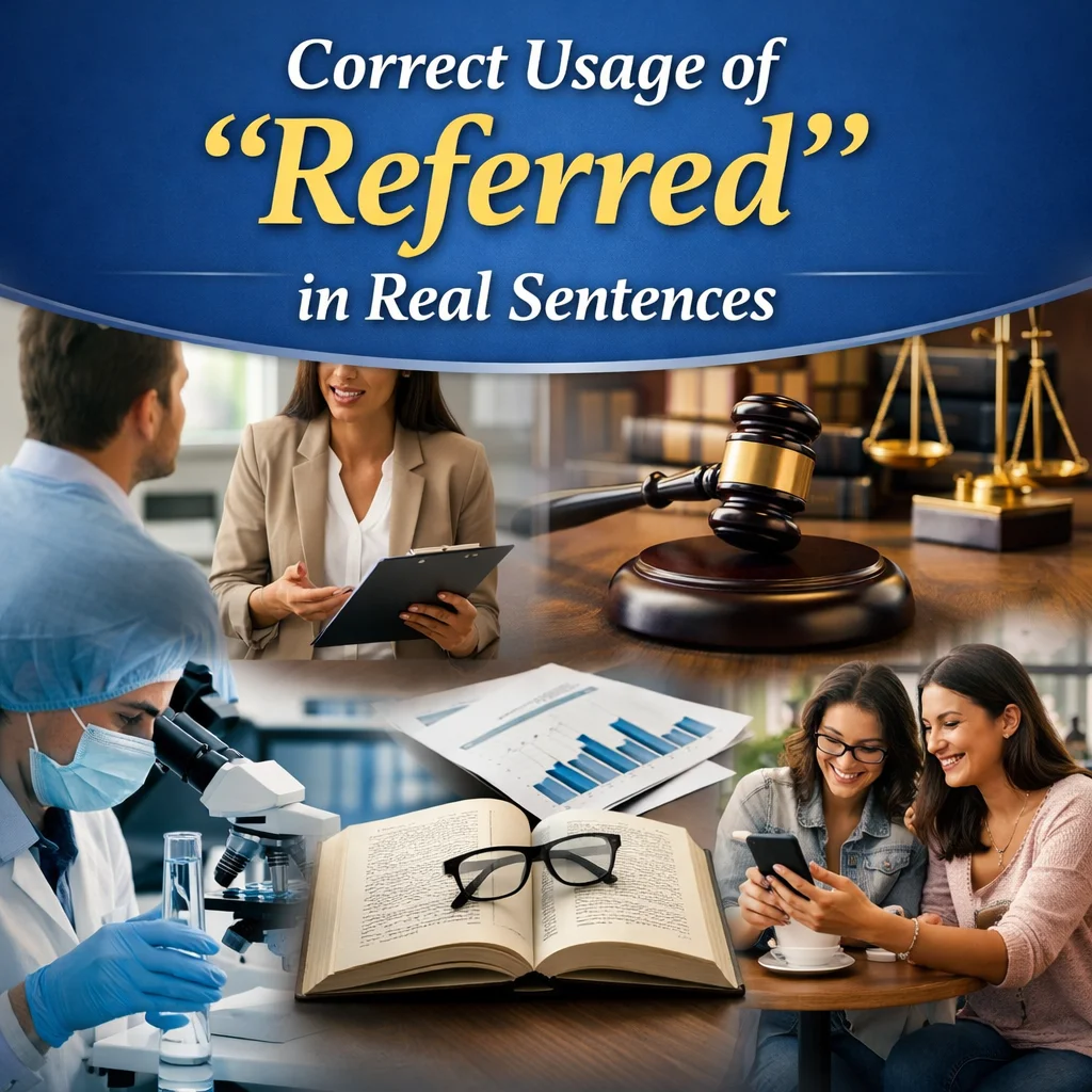 Usage of “Referred"
