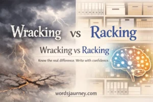 Wracking vs Racking