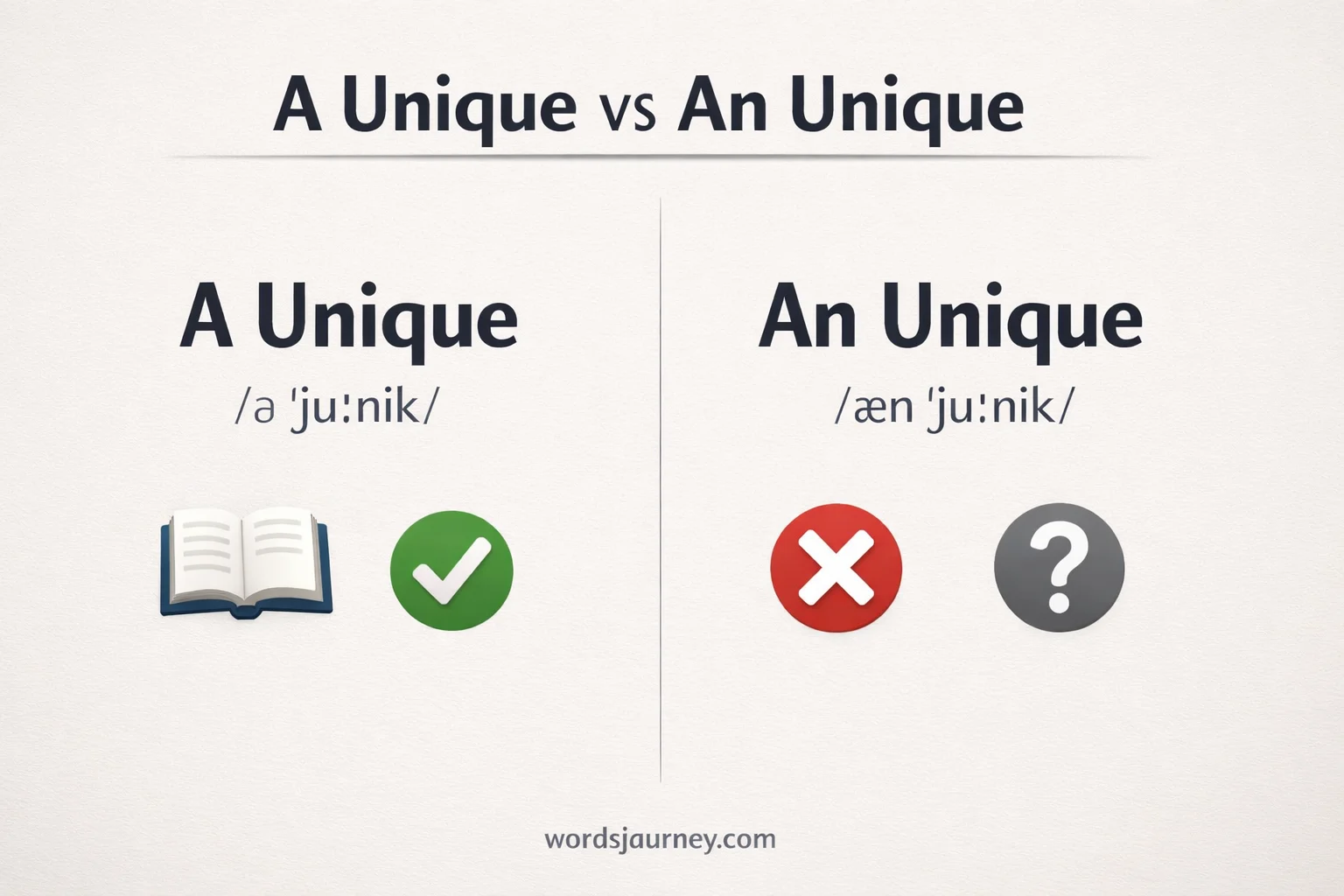 A Unique or An Unique