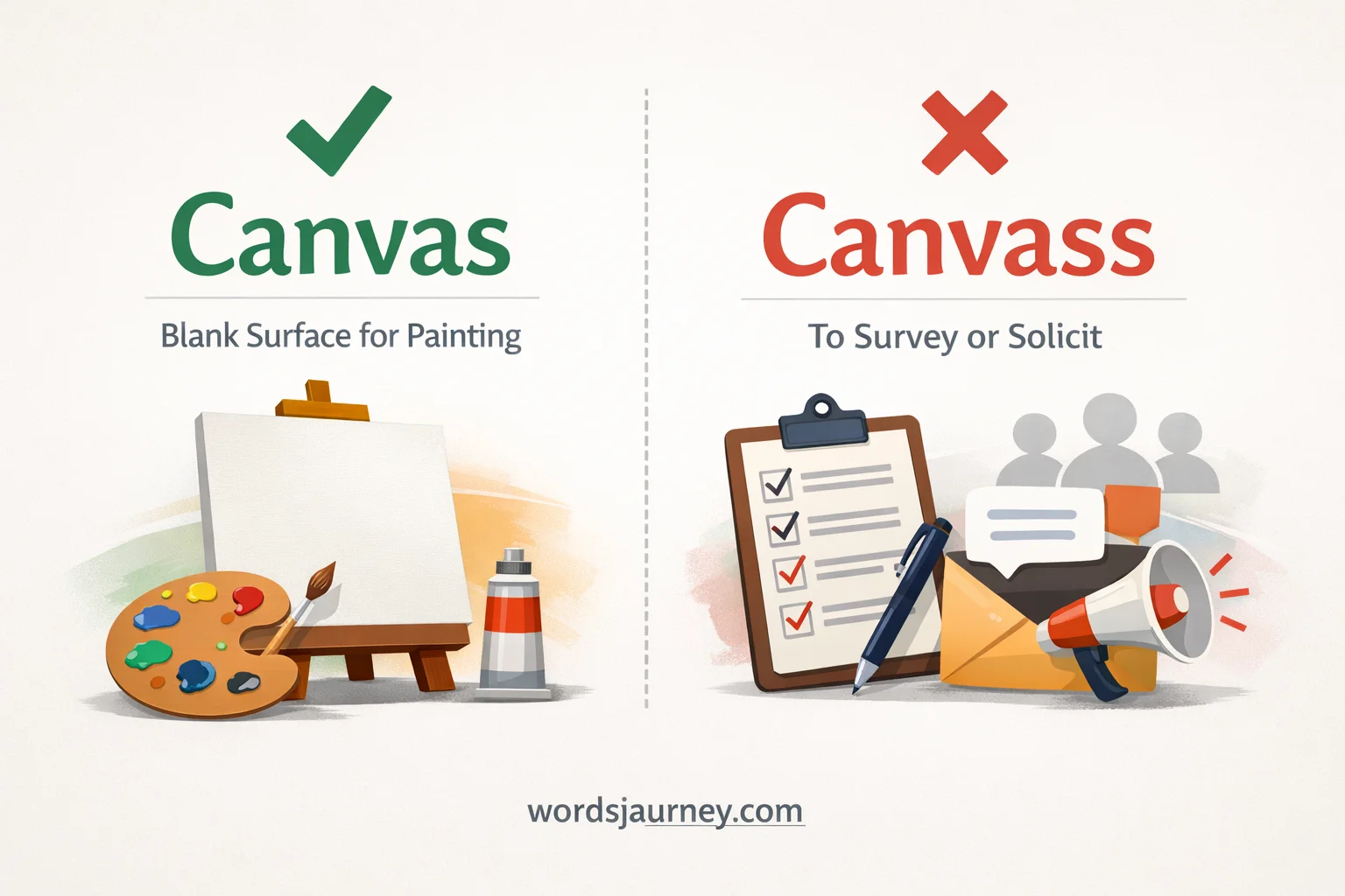 Canvas vs Canvass
