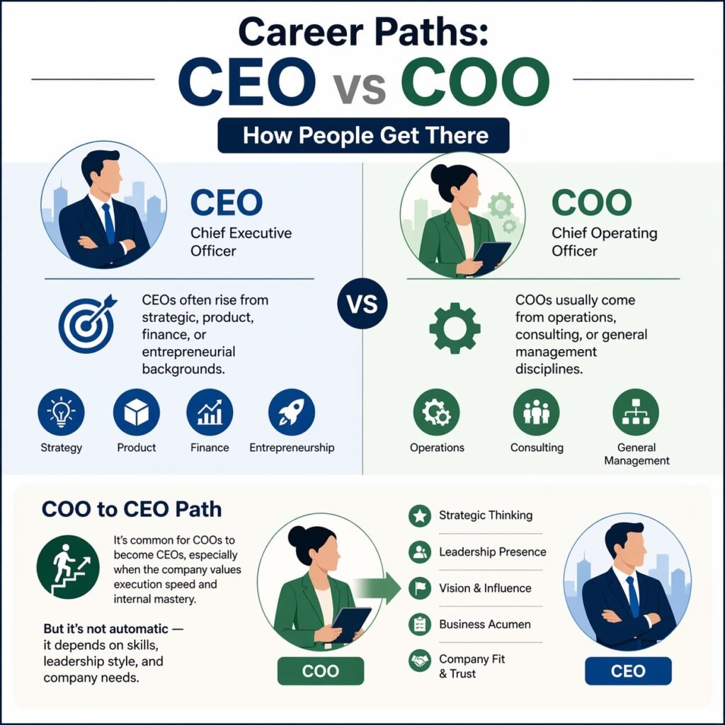 Career Paths: CEO vs COO