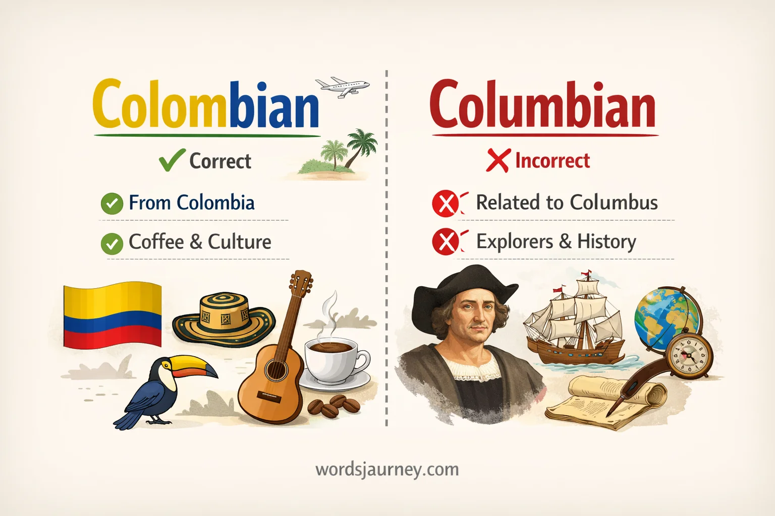 Colombian or Columbian