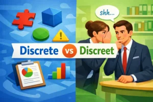 Discrete vs Discreet