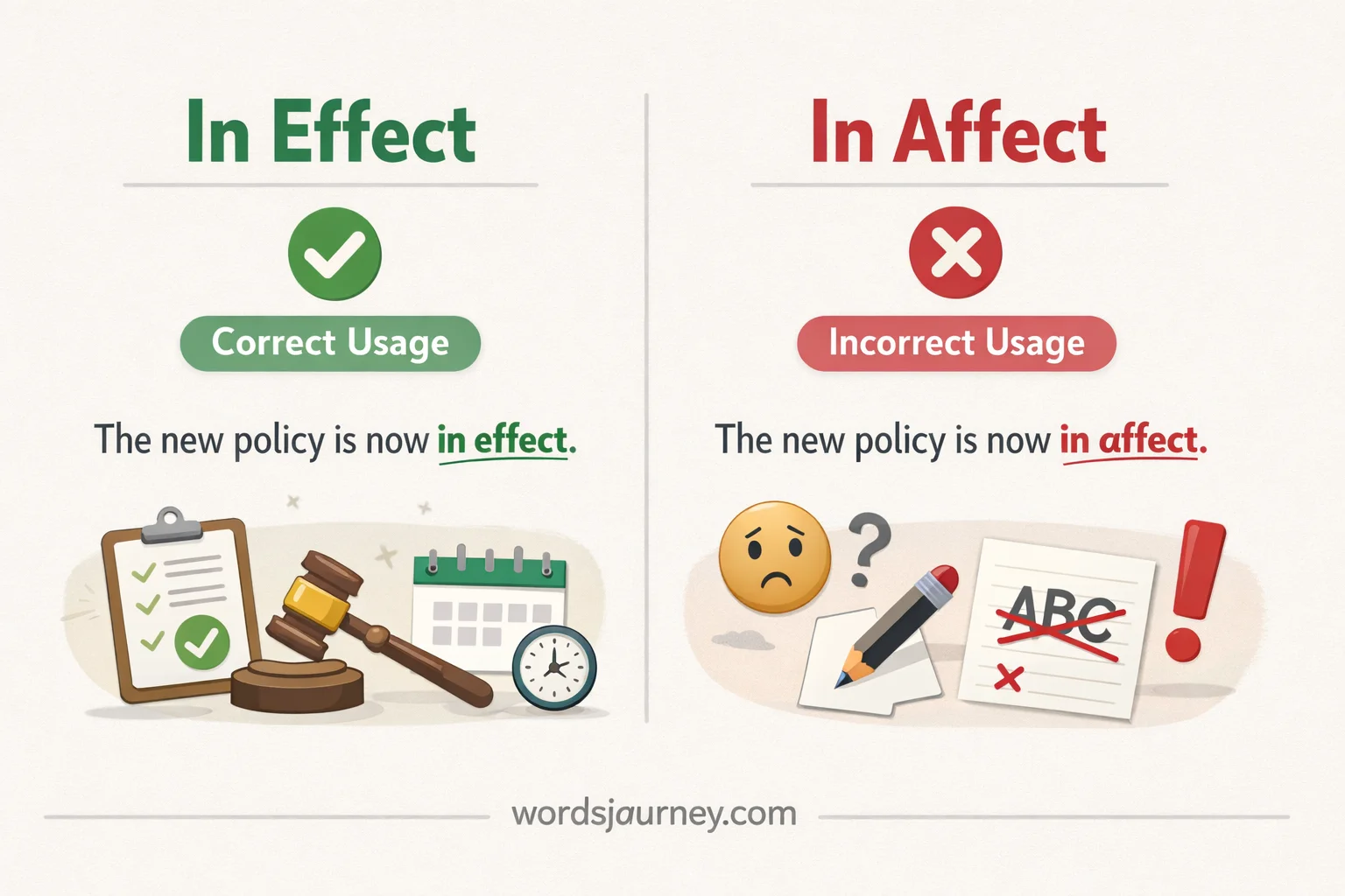 In Effect vs In Affect