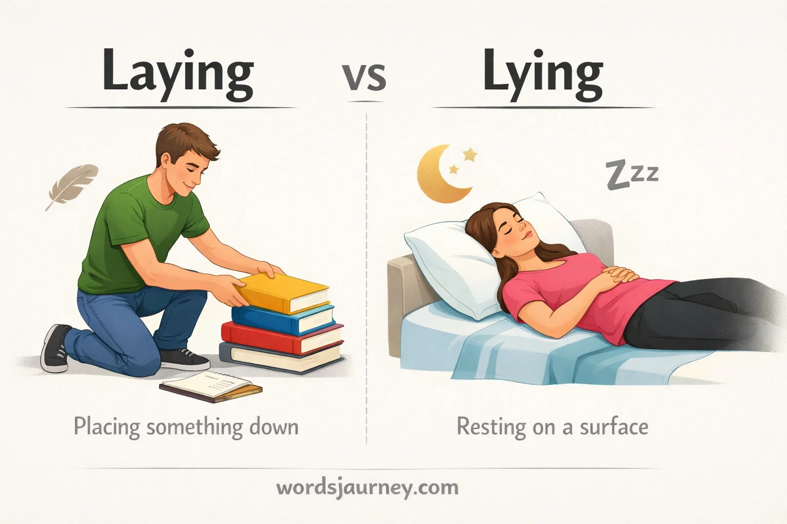 Laying or Lying