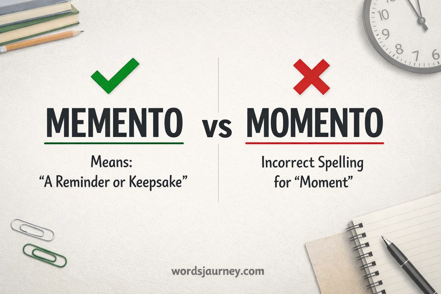 Memento vs Momento