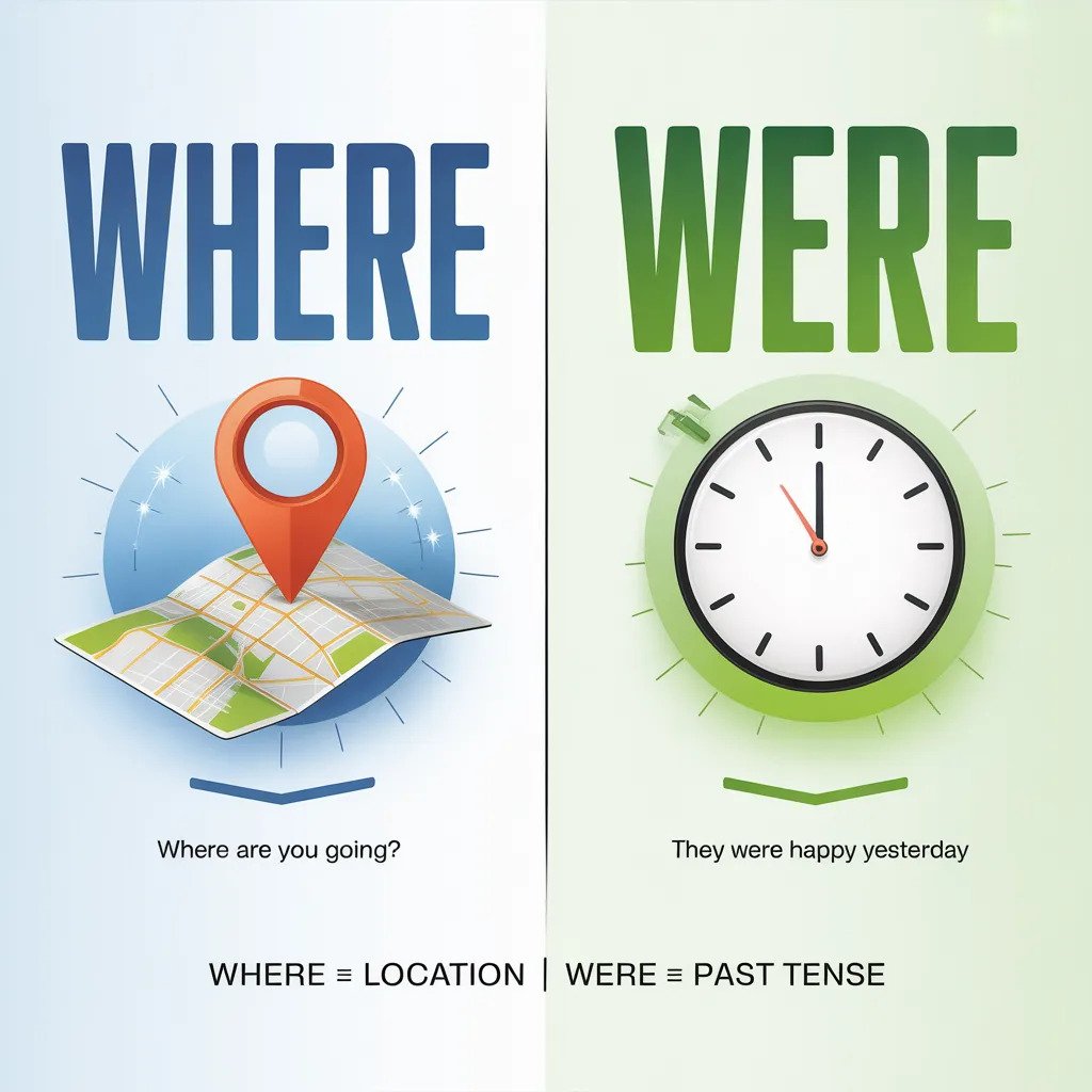 The Core Difference Between Where and Were