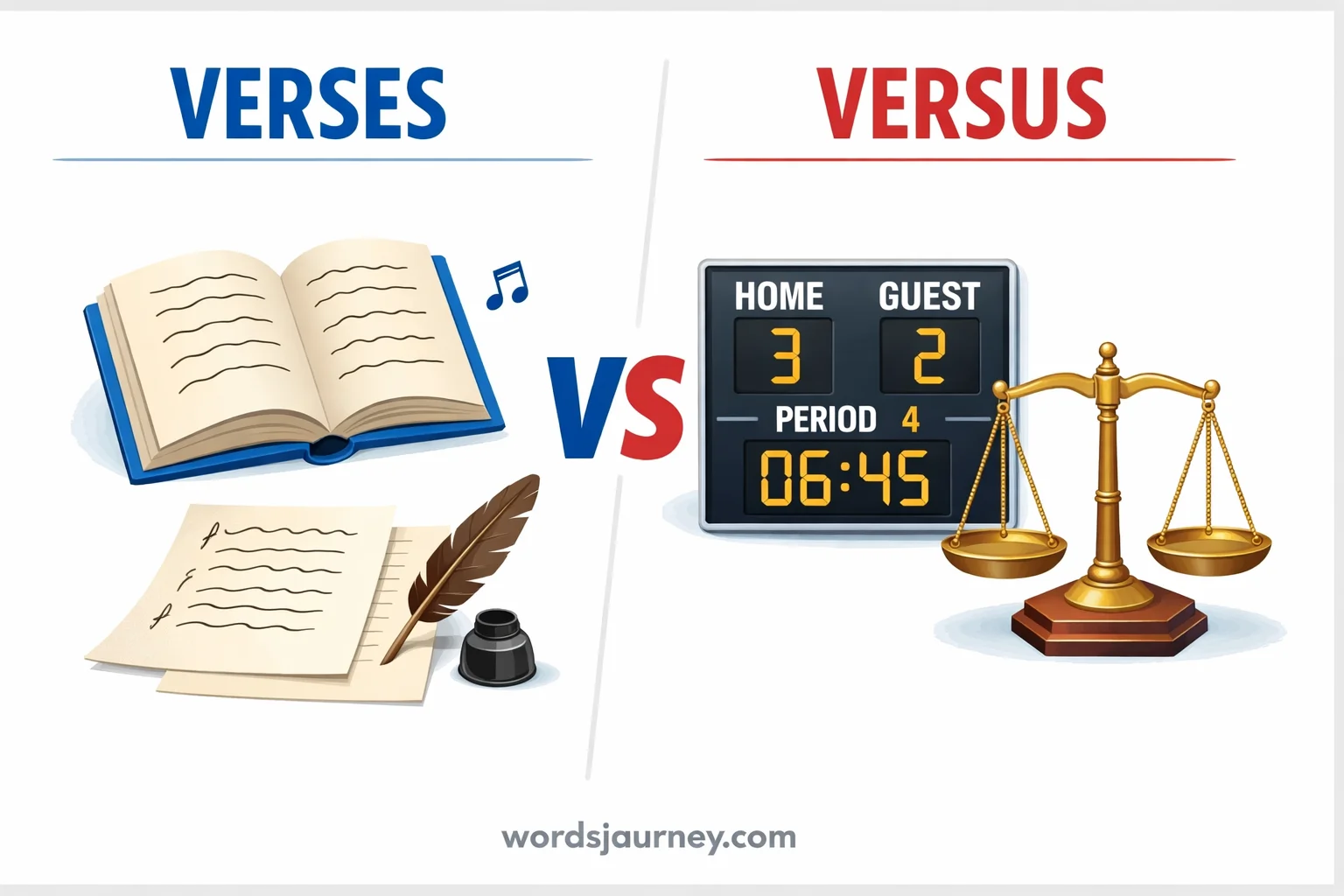 Verses vs Versus