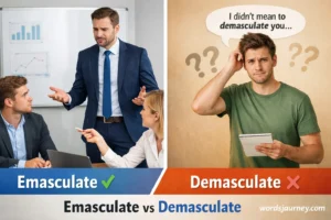 Emasculate vs. Demasculate