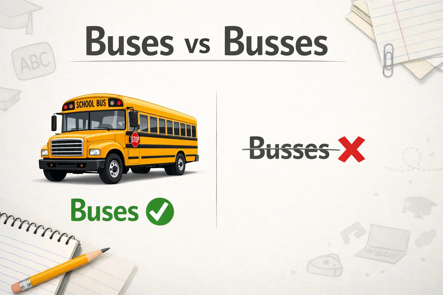 Buses vs Busses