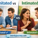 Imitated vs Intimated