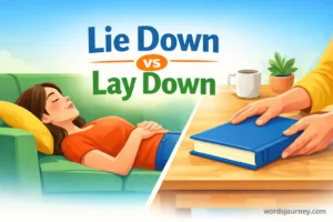 Lie Down vs Lay Down