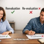Reevaluation or Re-evaluation
