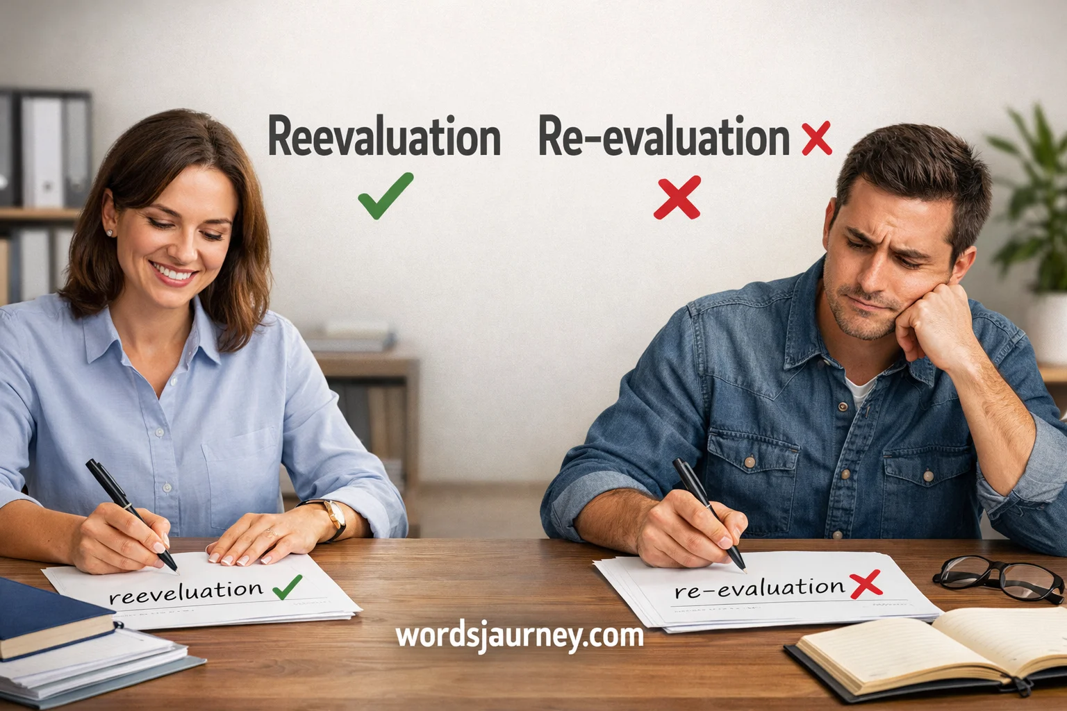 Reevaluation or Re-evaluation