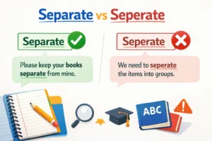 Separate or Seperate