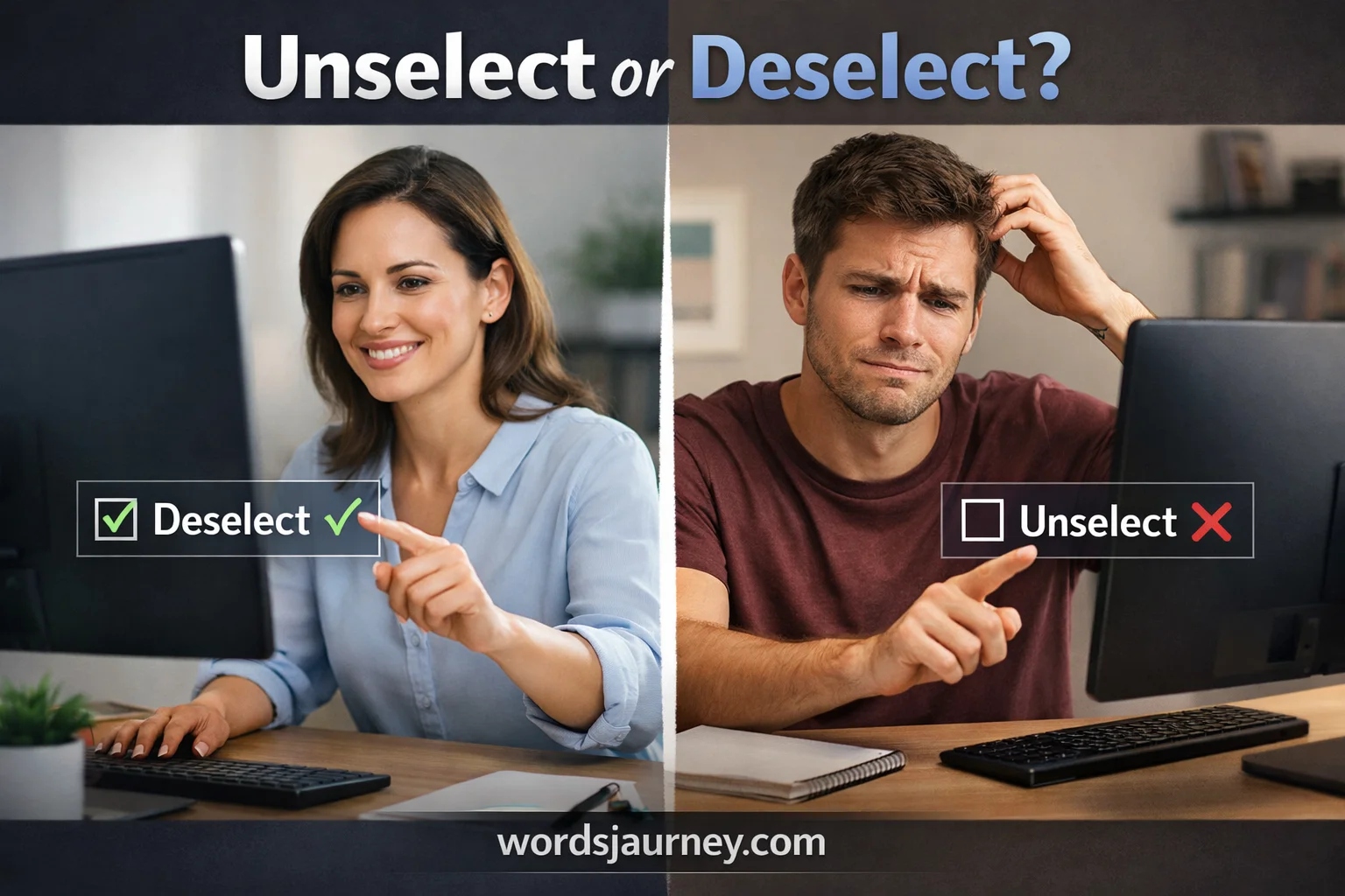 Unselect or Deselect