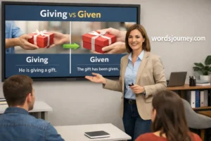 Giving” or “Given