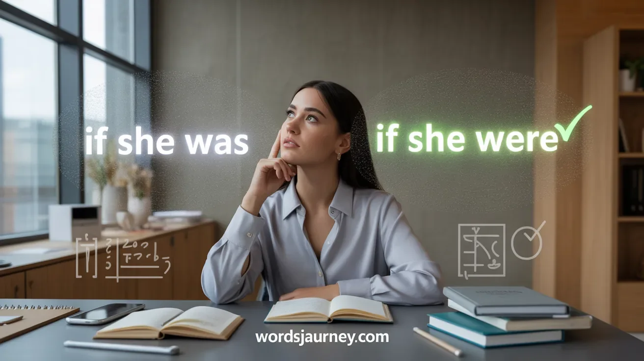 “If She Was” or “If She Were”