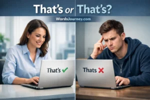 Thats or That’s