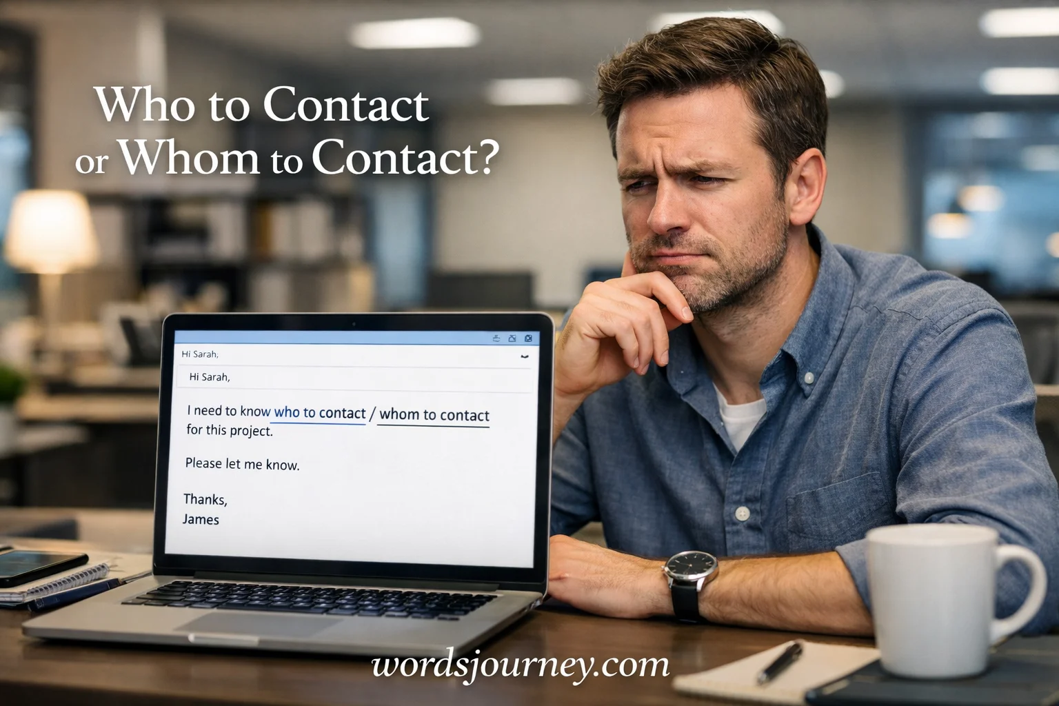 Who to Contact or Whom to Contact