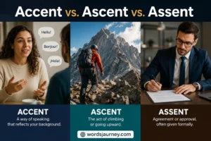 Accent vs. Ascent vs. Assent