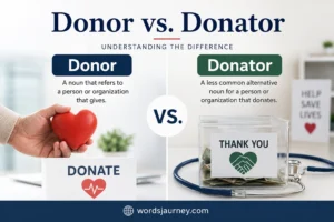 Donor vs. Donator
