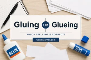 Gluing or Glueing
