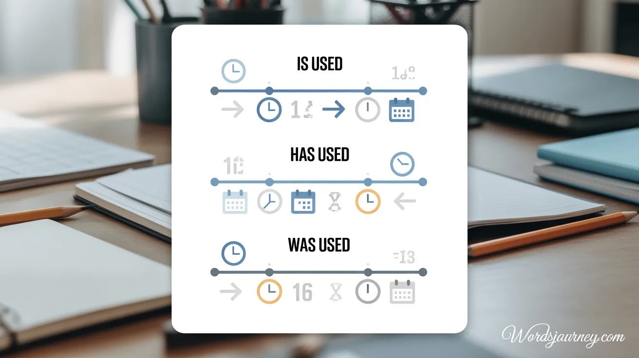 “Is Used” vs “Has Been Used” vs “Was Used