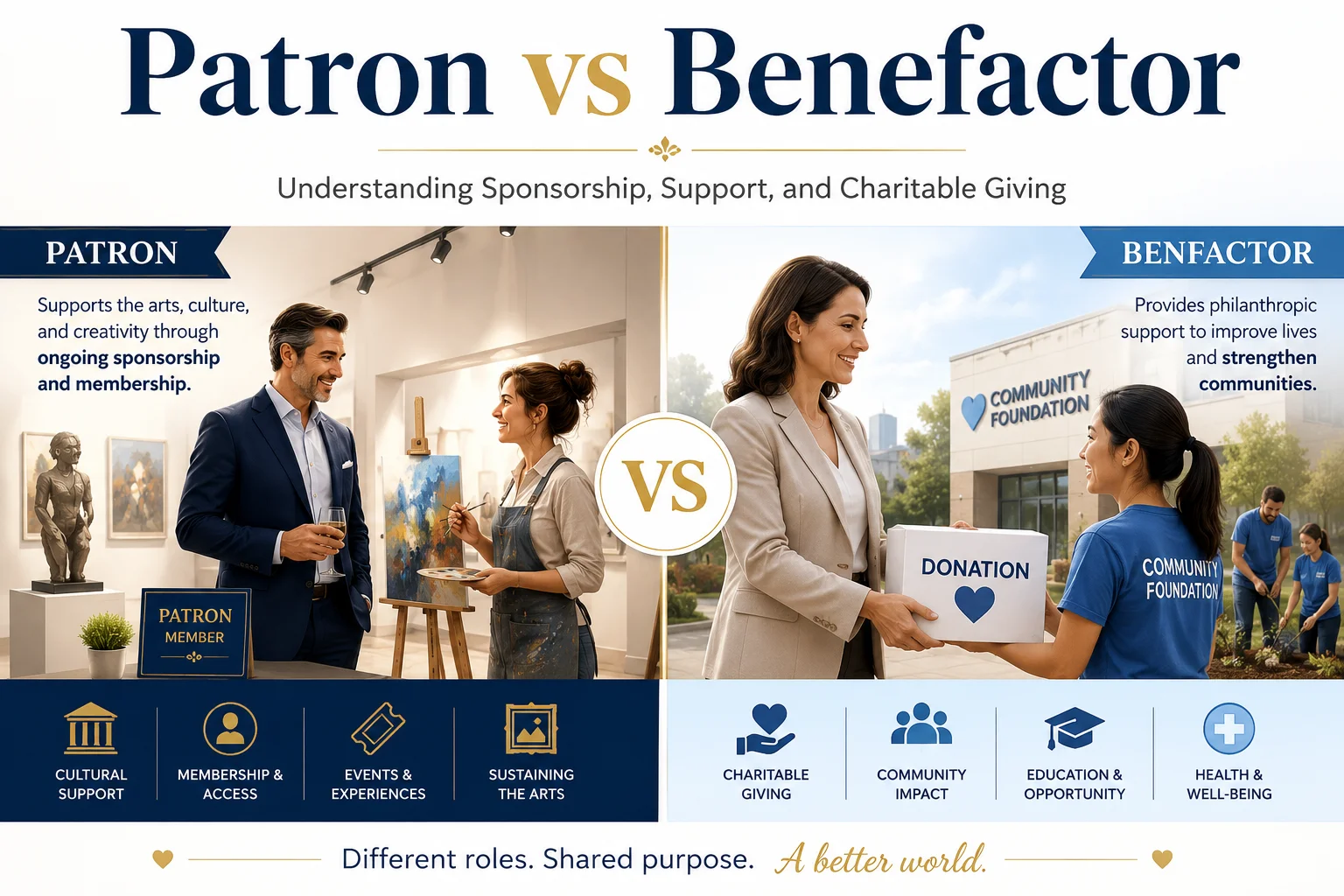 Patron vs Benefactor