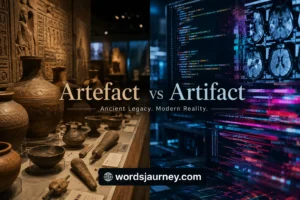 Artefact vs Artifact