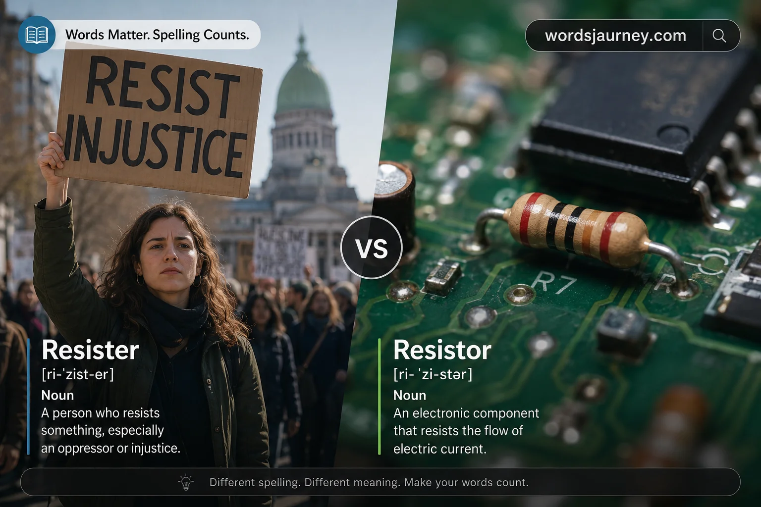 Resister vs Resistor