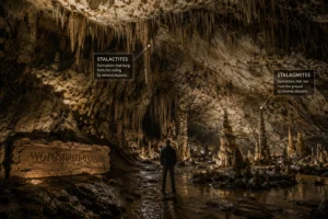 Stalactite vs Stalagmite